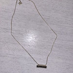 Kendra Scott drusy bar necklace